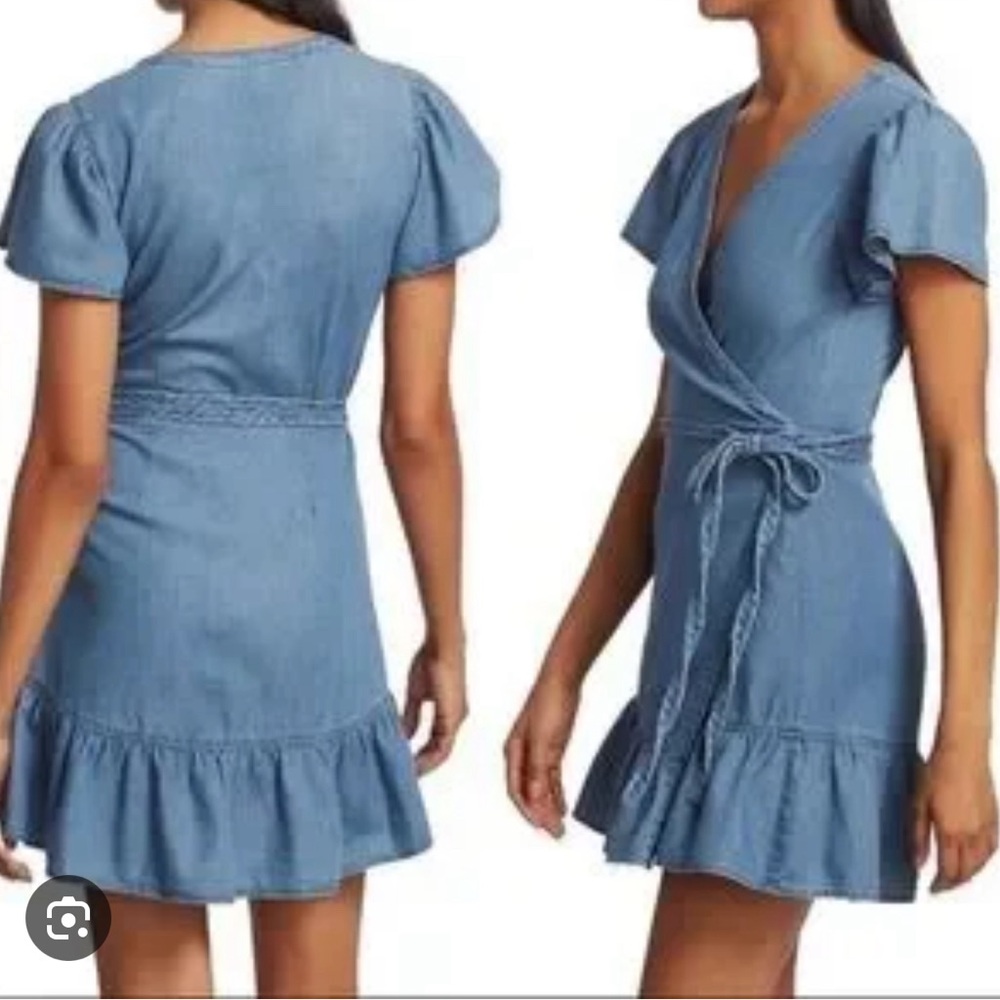 Wrap denim Paige dress